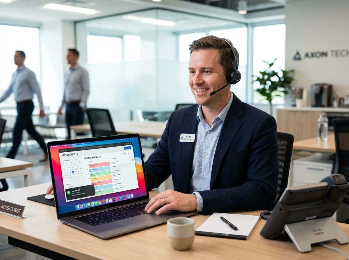 Professional answering service and receptionist team